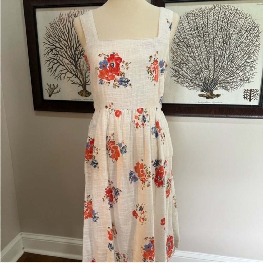 Women's Meadow Rue Dress Size 12 White Floral